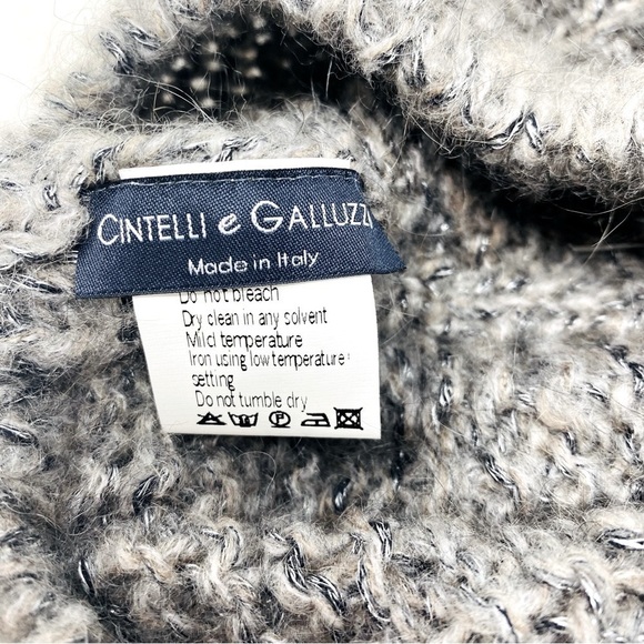 Cintelli & Galluzzo Grey Knit Beret OS - Picture 5 of 6